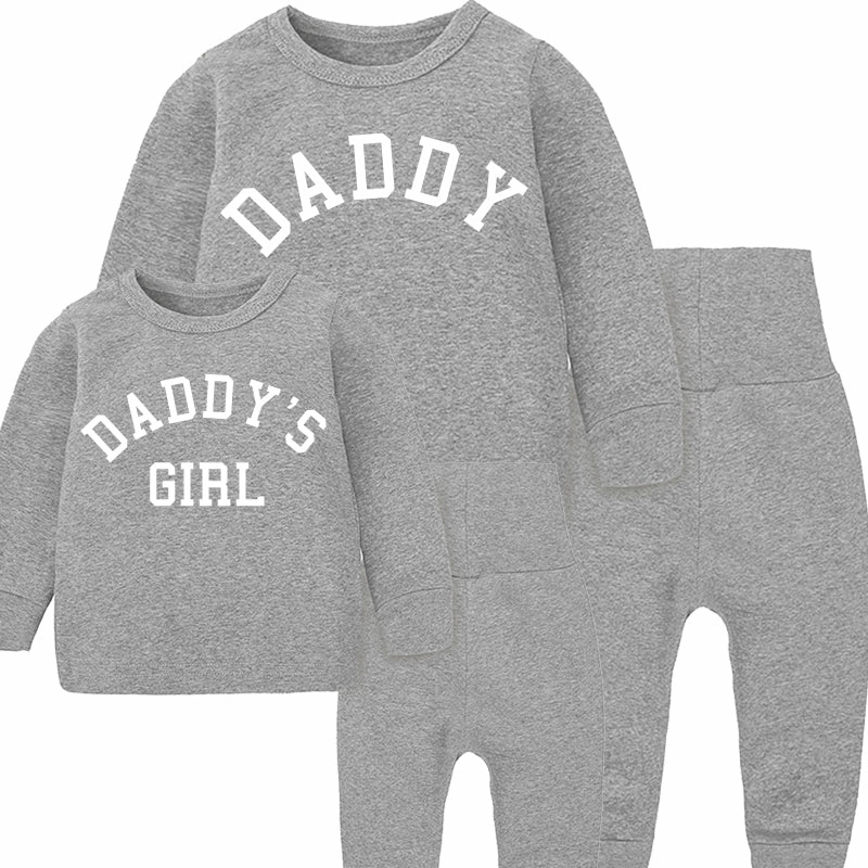 Daddy & Daddy's Girl London Lounge Set Heather Grey (MRK X)