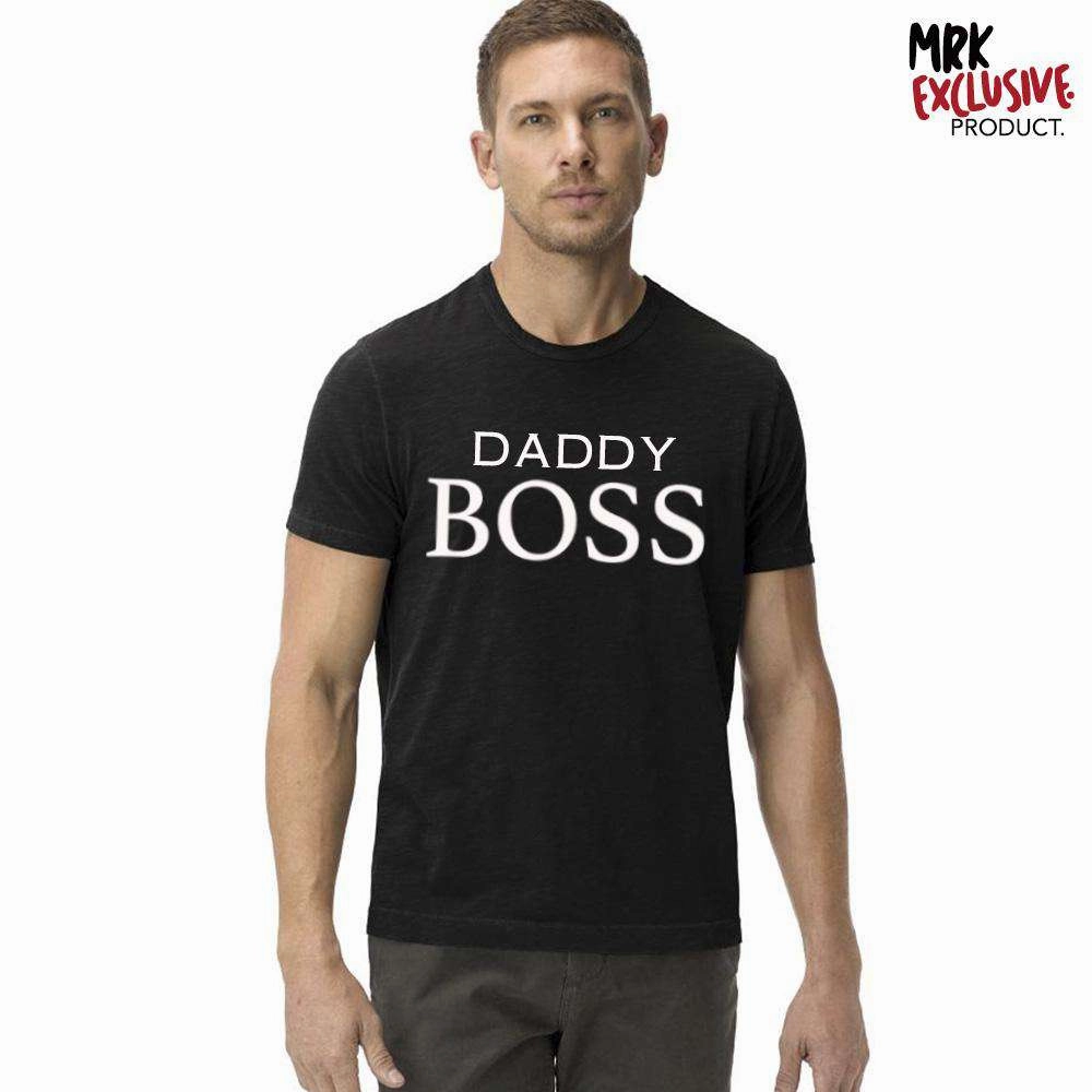 Daddy/Mini Boss Black Matching Tees (MRK X)