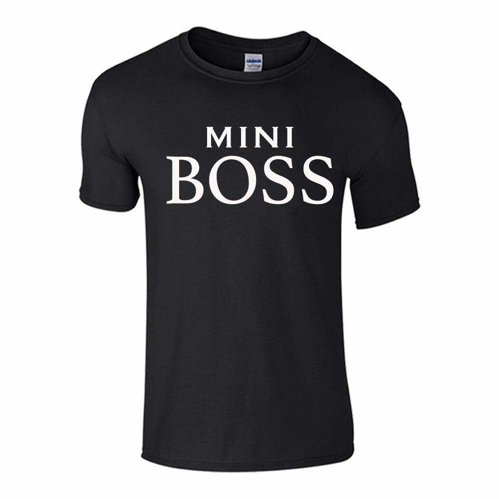 Daddy/Mini Boss Black Matching Tees (MRK X)