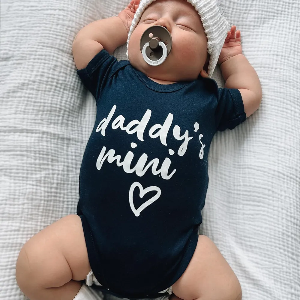 Daddy's Mini Heart Bodysuit