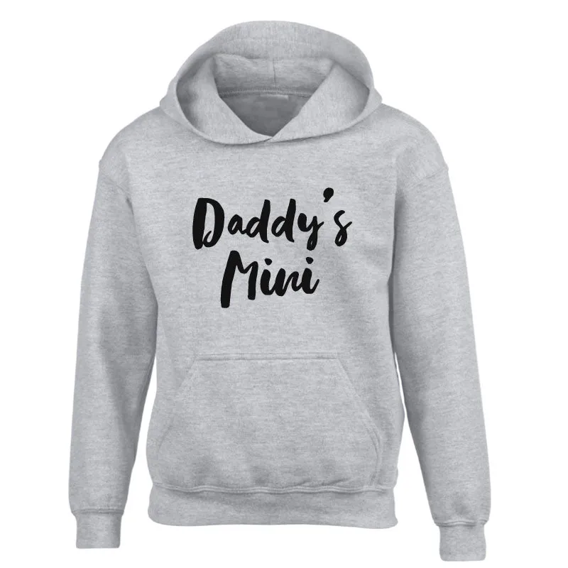Daddy's Mini Heather Grey Hoodie (MRK X) daddy outfits clearance