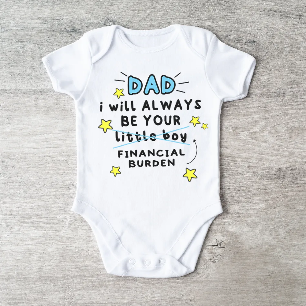 Dad's Financial Burden Baby Boy Vest cheap baby clothes online
