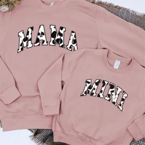 Dalmatian Mama & Mini Varsity Matching Sweatshirts breastfeeding tops cheap
