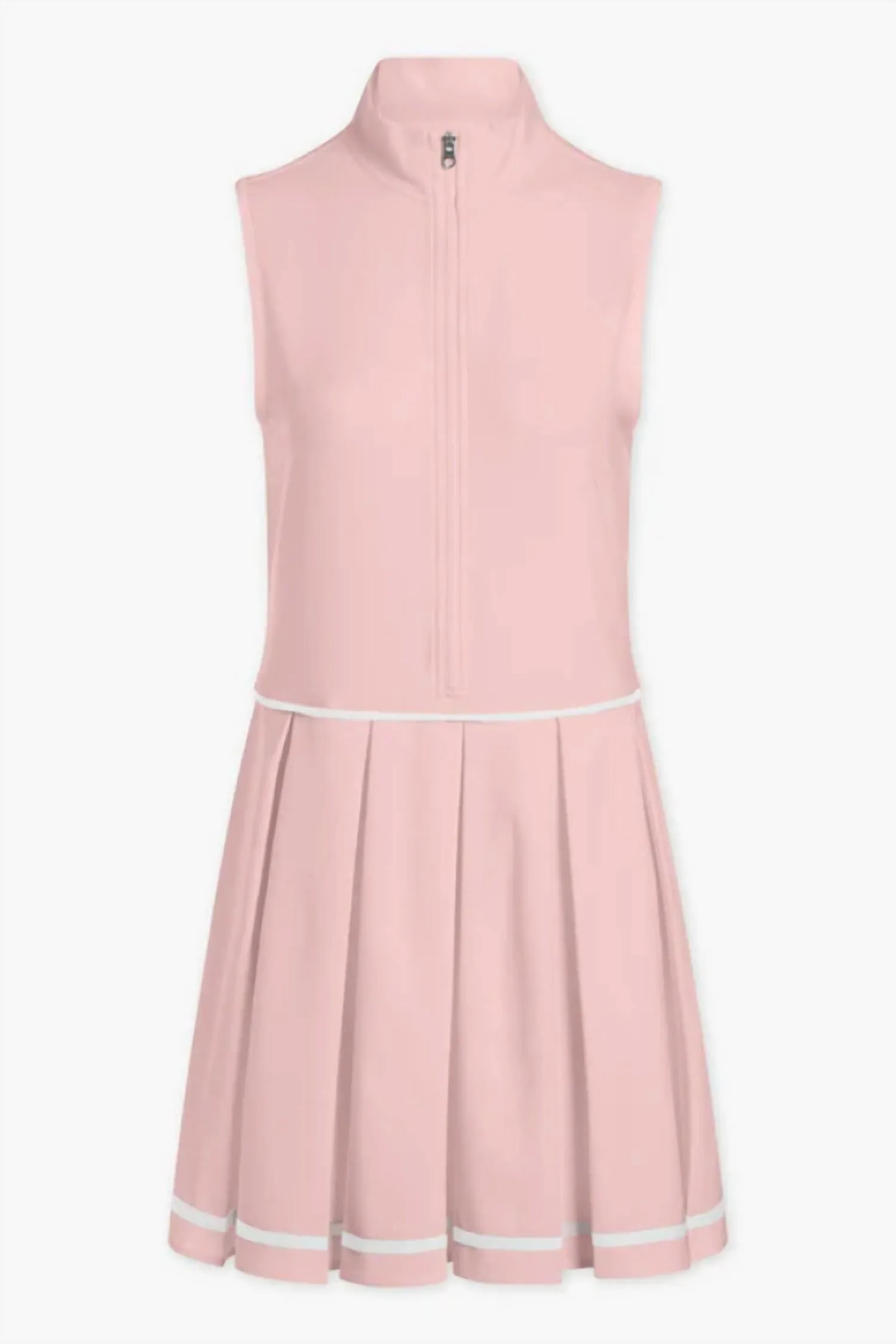 Dalton Court Sleeveless Dress In Pale Mauve