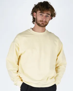 Dandy Langarm-Pullover mit Rundhalsausschnitt - Creme