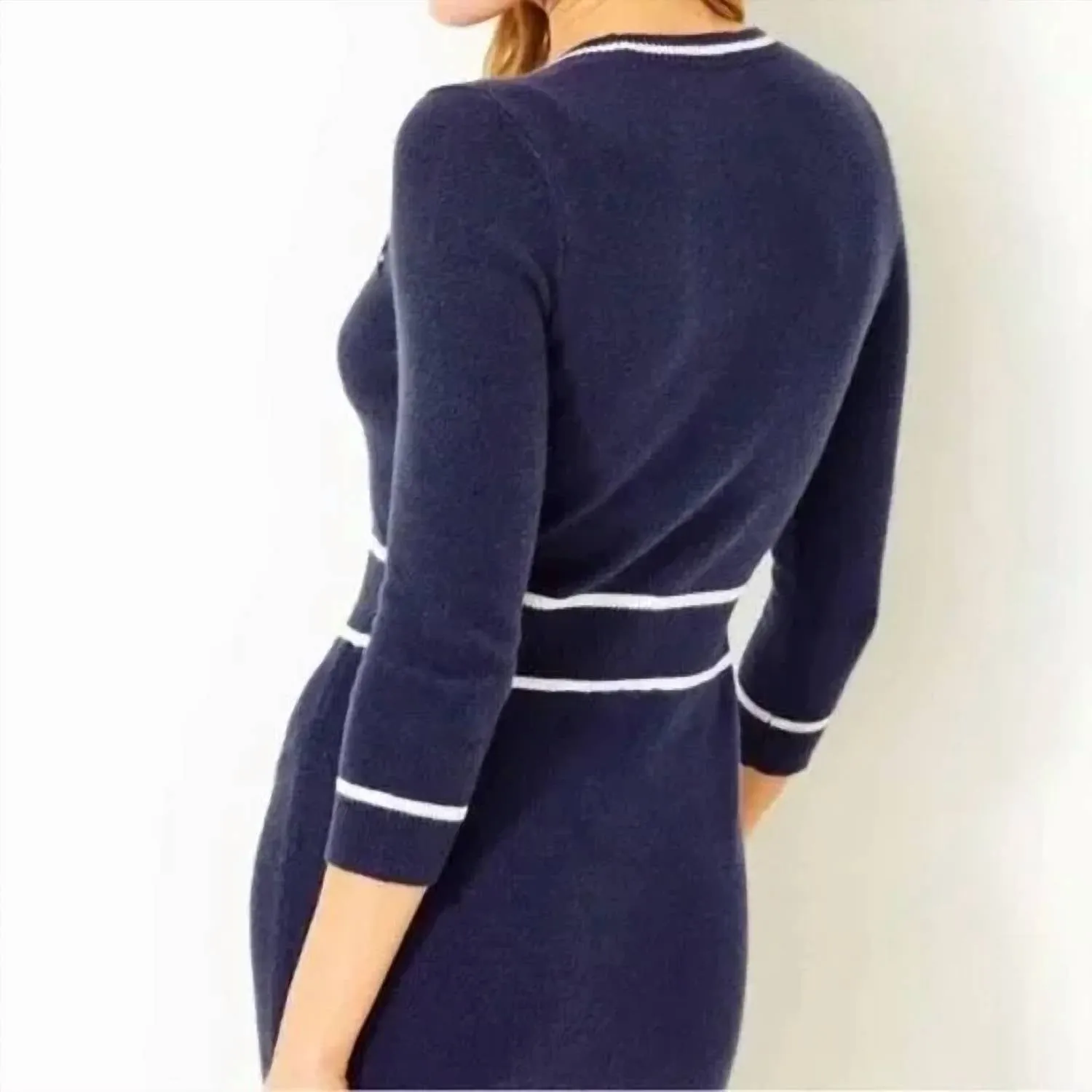Danely Sweater Dress In Low Tide Navy