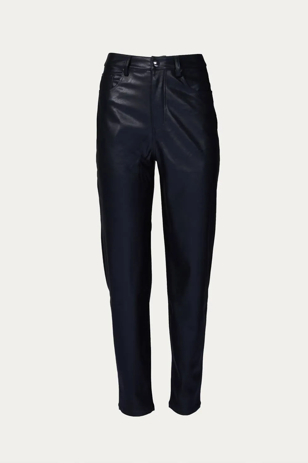 Dani Boyfriend Lederhose in Schwarz