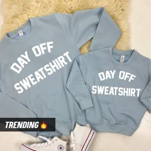 Day Off Mum & Kid Matching Sweatshirts (MRK X) maternity wear outlet