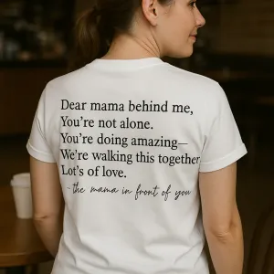 Dear Mama Behind Me Back T-Shirt pregnancy jeans best price