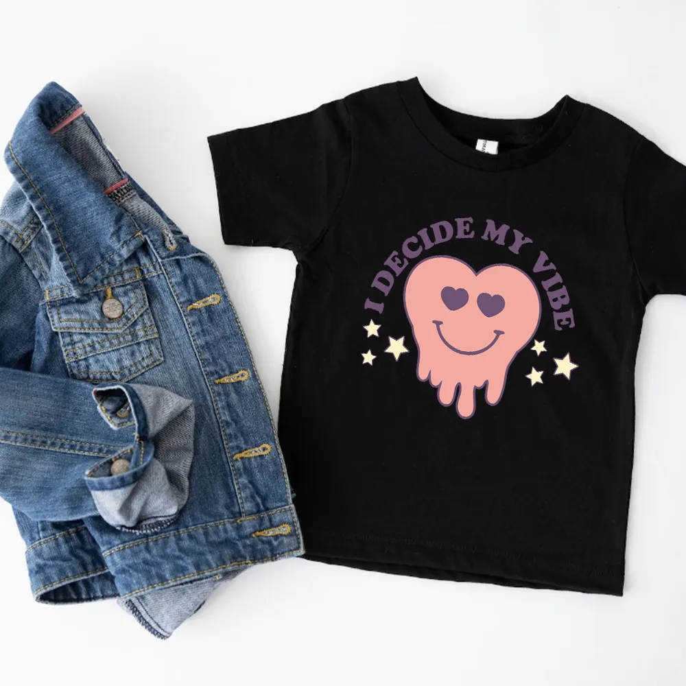 Decide My Vibe Kids T-Shirt girls pajamas promo