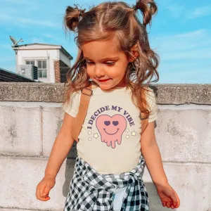 Decide My Vibe Kids T-Shirt girls pajamas promo