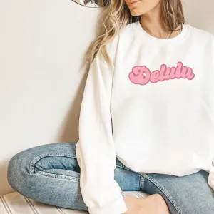 Delulu Faded Retro Women's Sweatshirt postpartum clothes sale