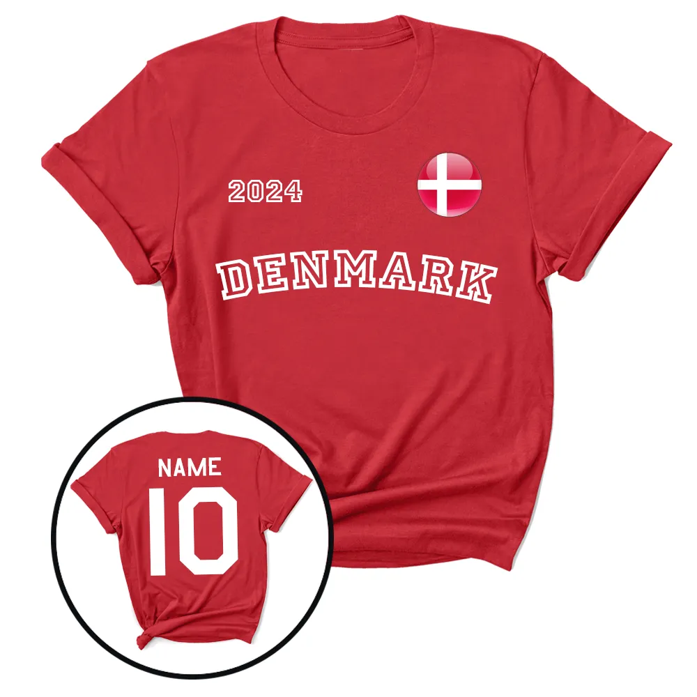 Denmark Euros Supporters T-Shirt daddy outfits clearance