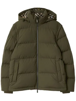 Detachable-Sleeve Puffer Jacket winter jackets clearance