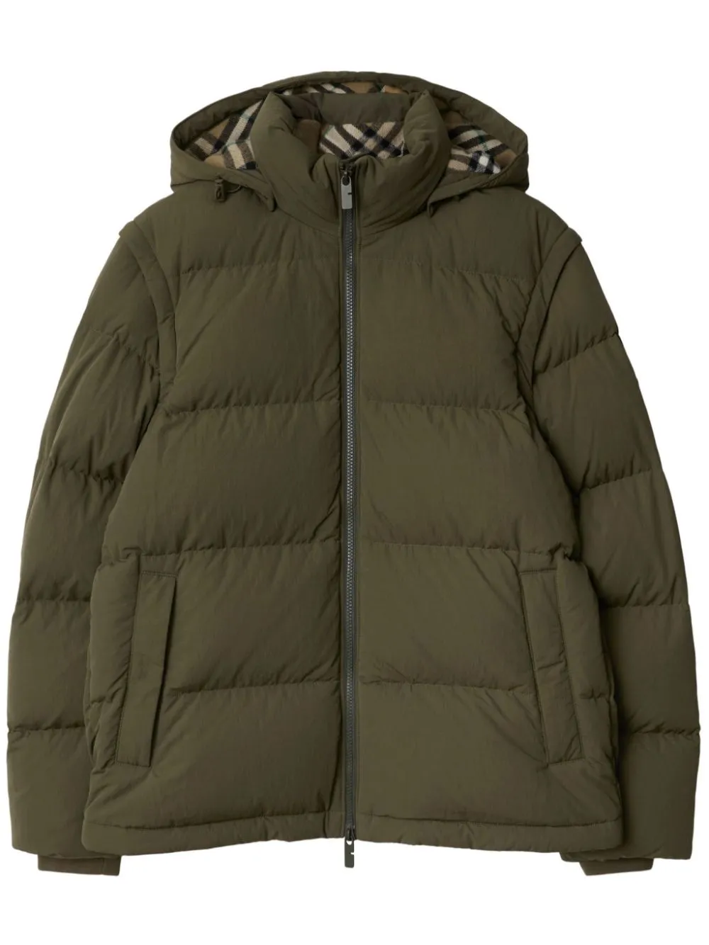 Detachable-Sleeve Puffer Jacket winter jackets clearance