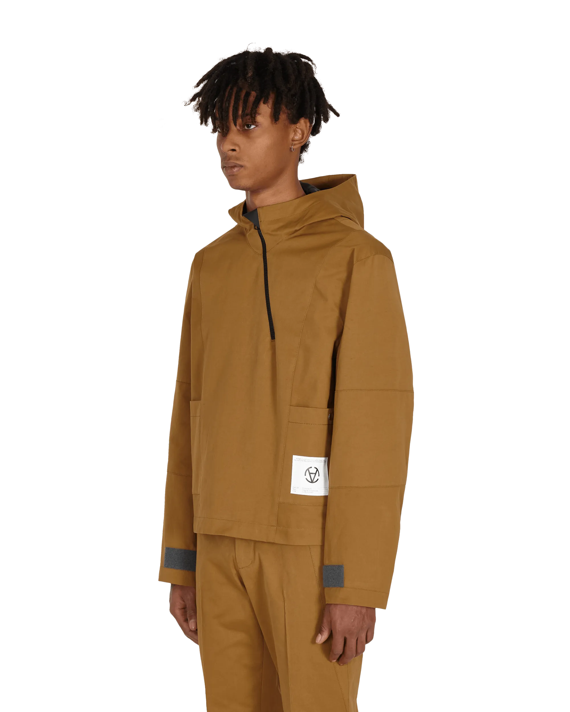 Diagonaler Yuma Anorak Braun