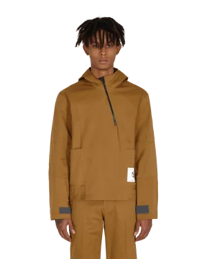 Diagonaler Yuma Anorak Braun