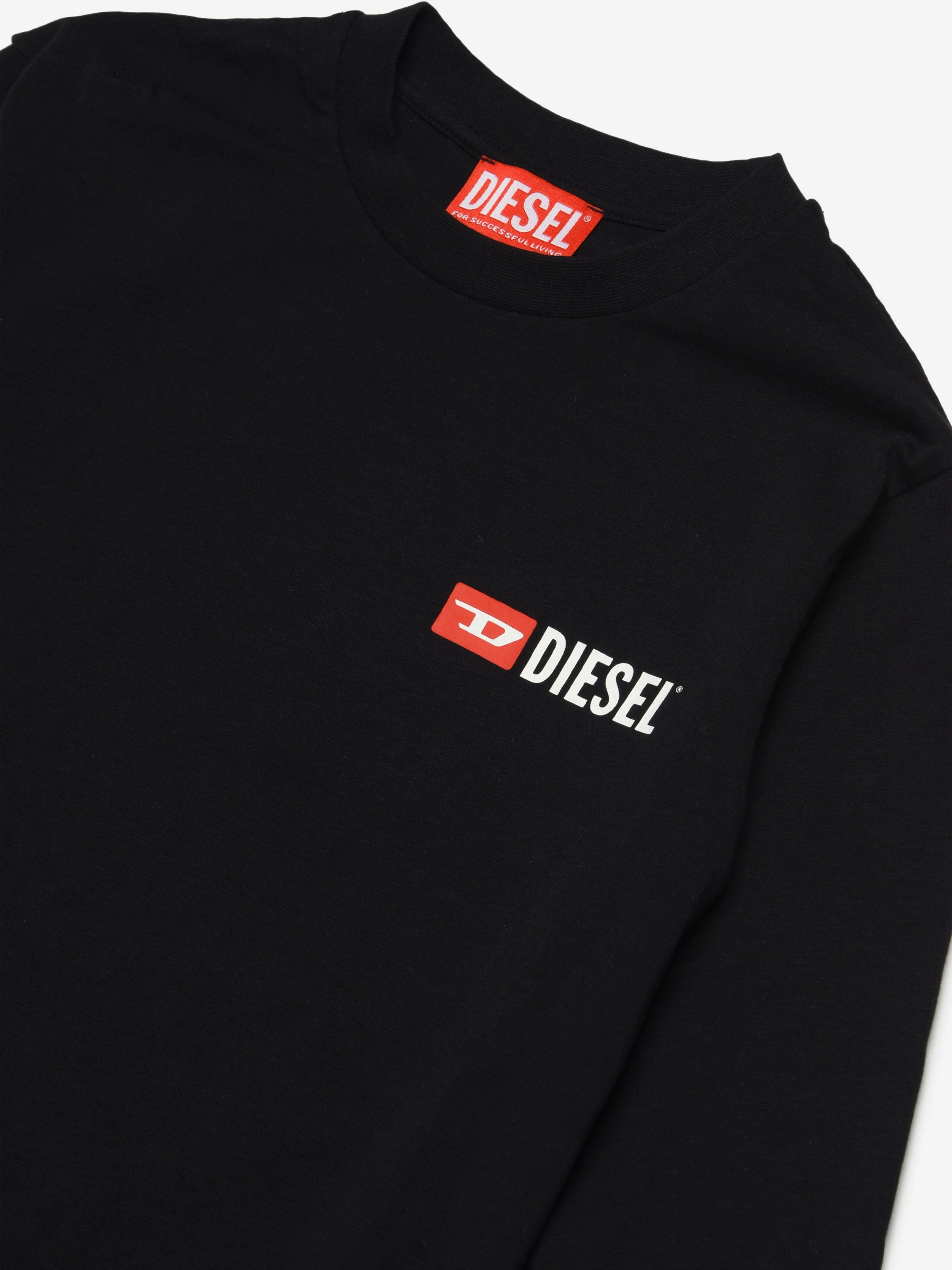 Diesel Boys Logo Pyjama-Set in Schwarz