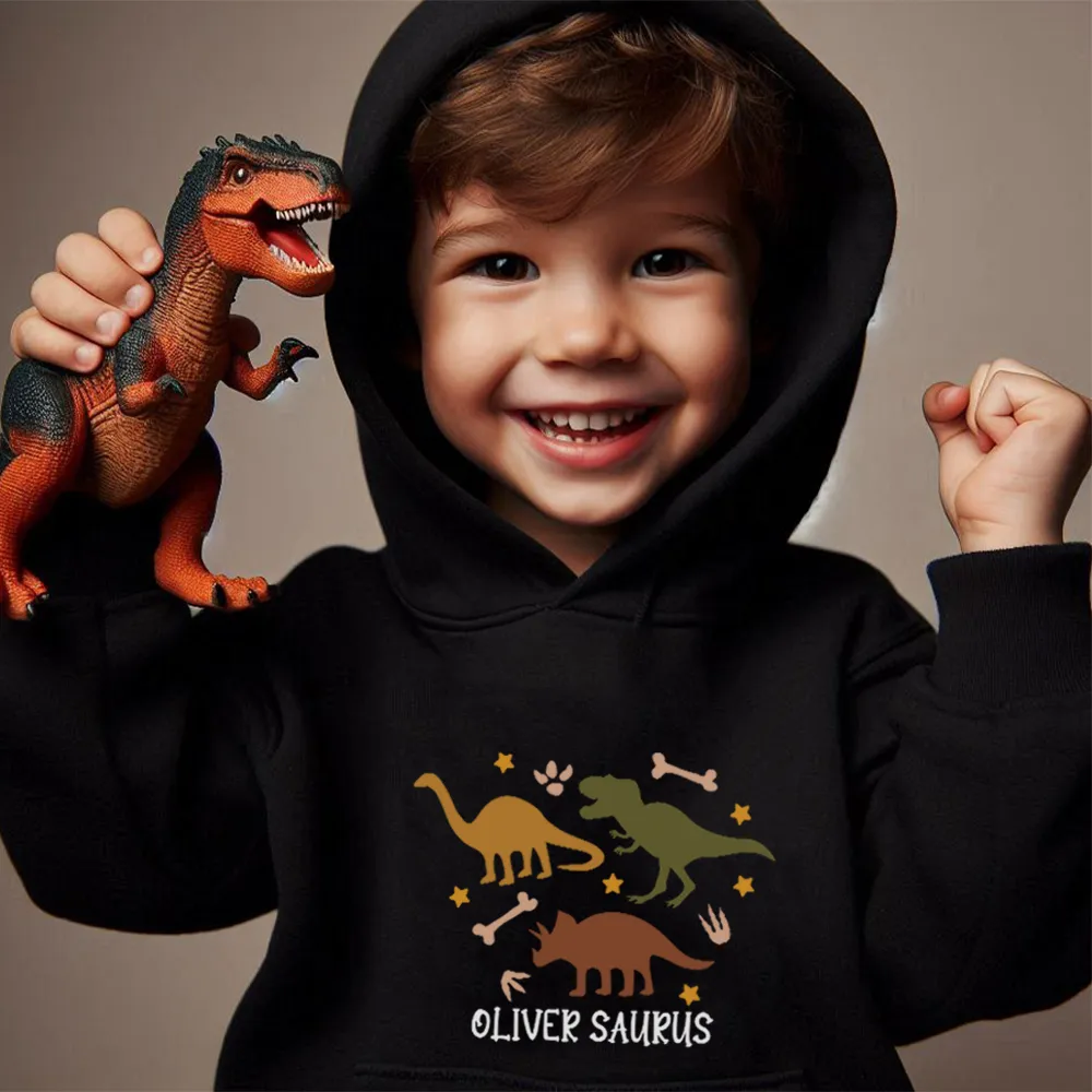Dino Roar Personalised Kids Hoodie