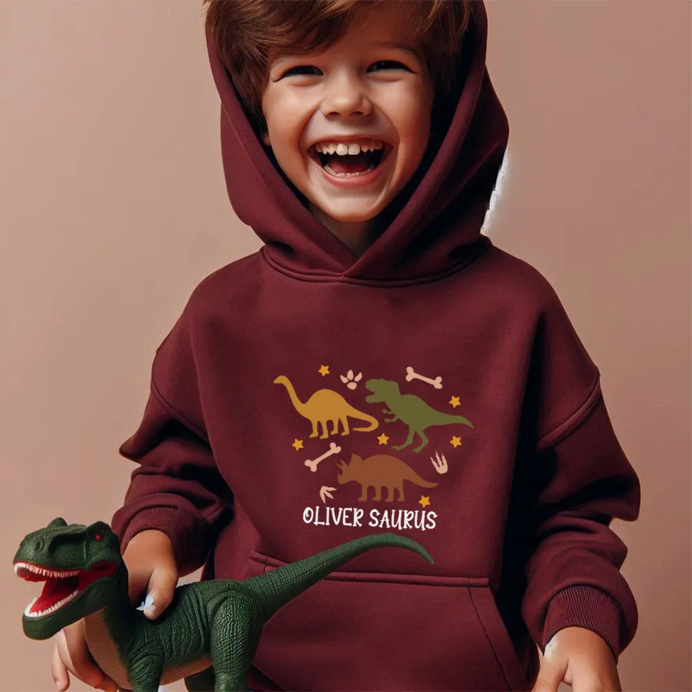 Dino Roar Personalised Kids Hoodie