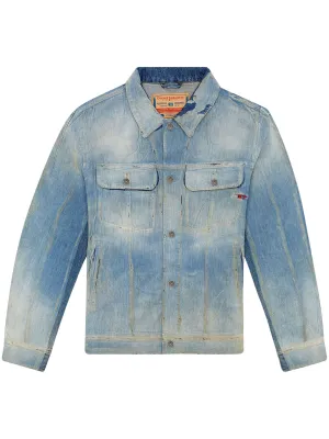 Distressed Denim Jacket winter jackets clearance
