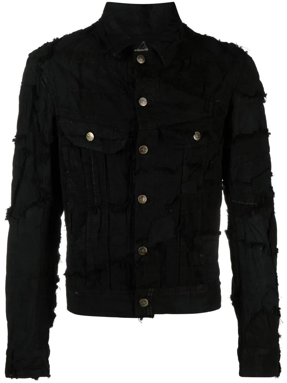 Distressed Denim Jacket winter jackets clearance