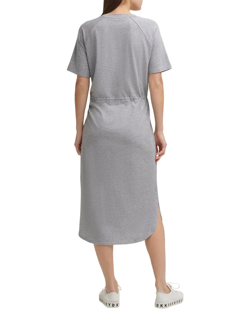 DKNY Logo Drawstring Dress