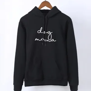 Dog Mama Retro Script Hoodie (MRK X) mum jeans promo