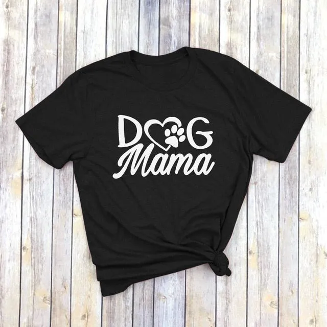 Dog Mama T-Shirt (MRK X) mum blouses clearance