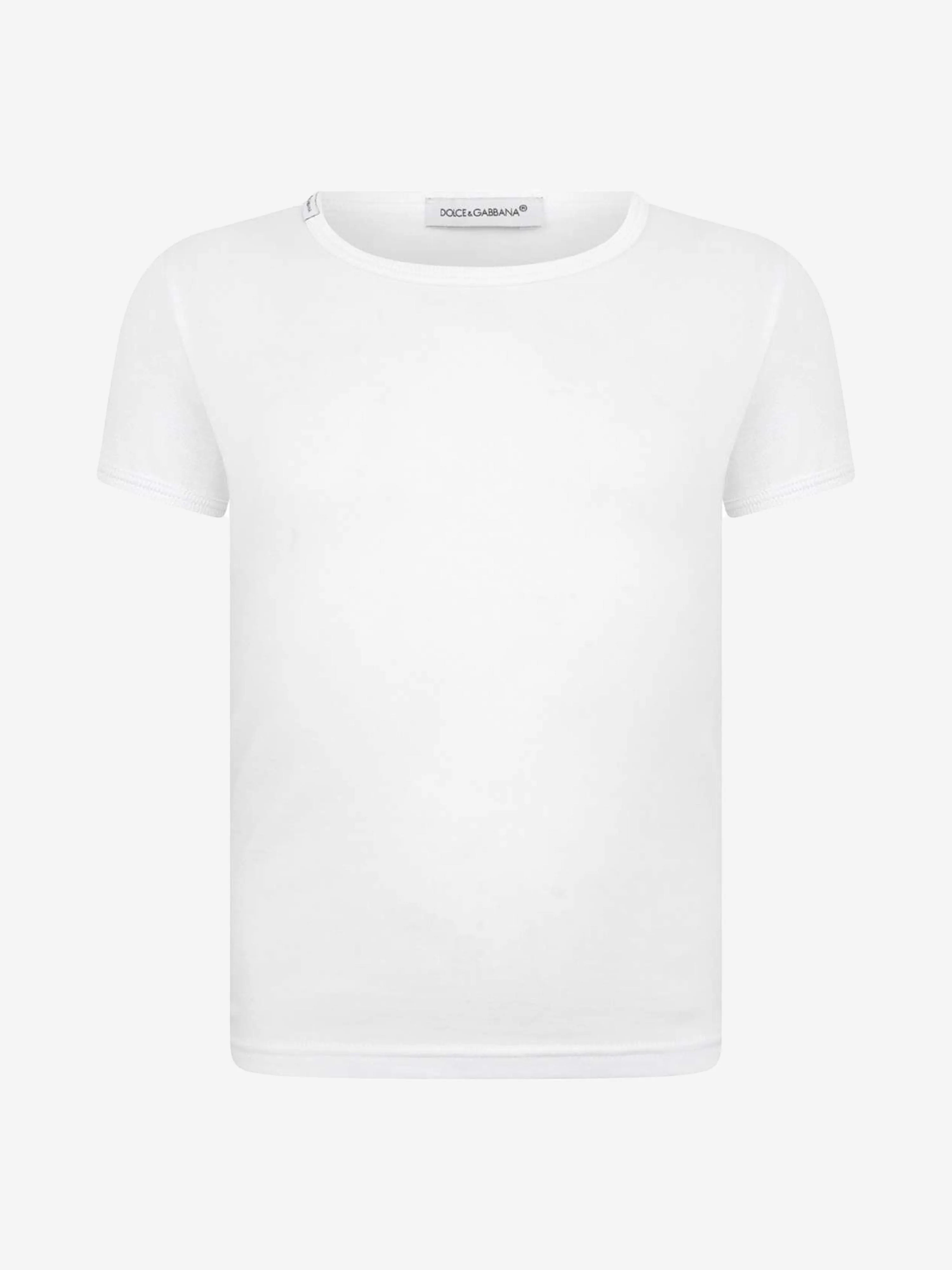 Dolce & Gabbana Boys 2er-Pack T-Shirt-Set in Weiß