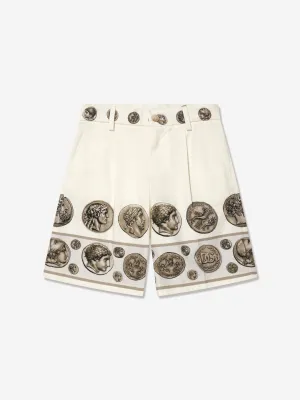 Dolce & Gabbana Jungen Bermuda-Shorts in Elfenbein