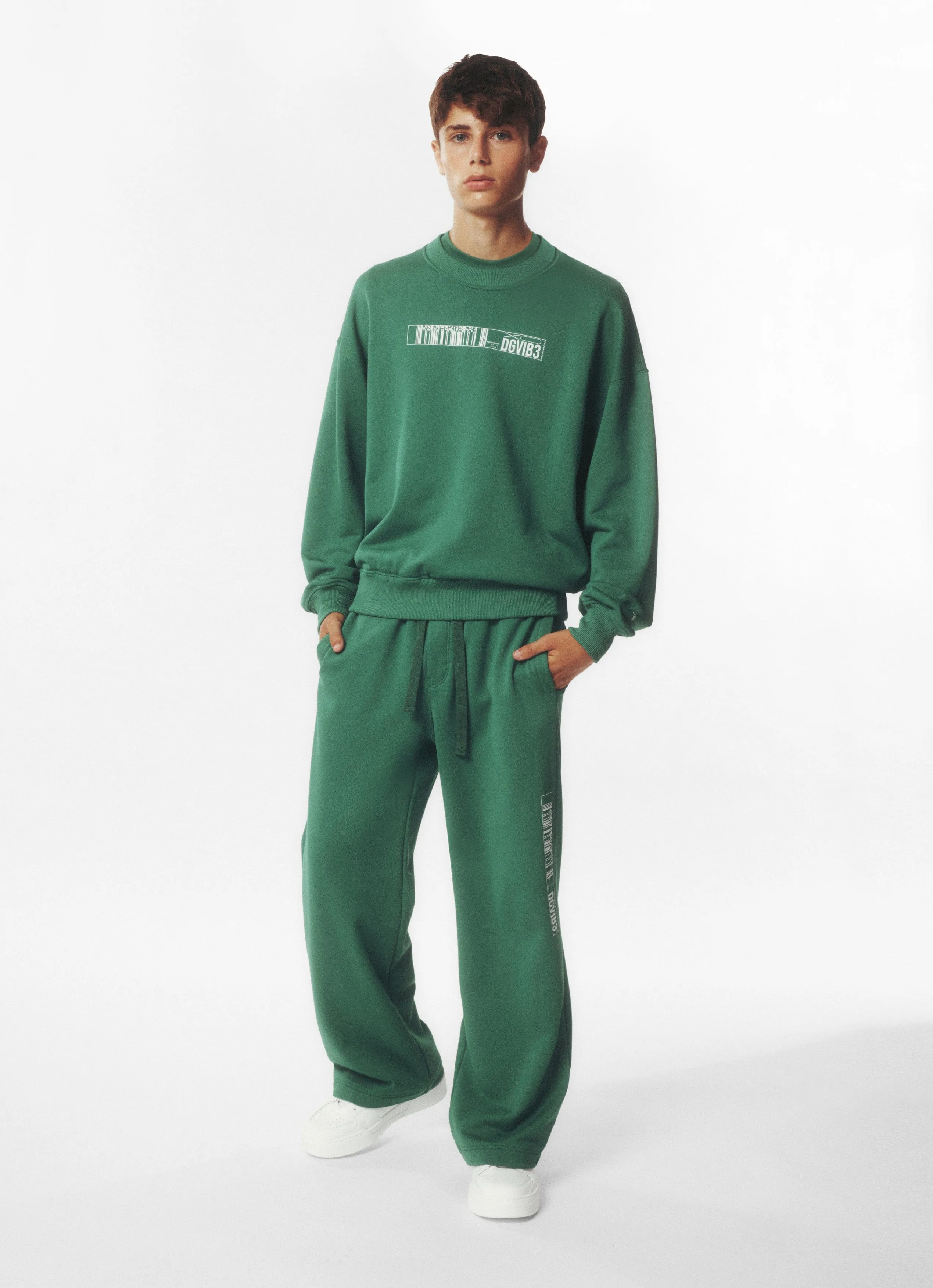 Dolce & Gabbana Boys DG Vibe Joggerhose in Grün