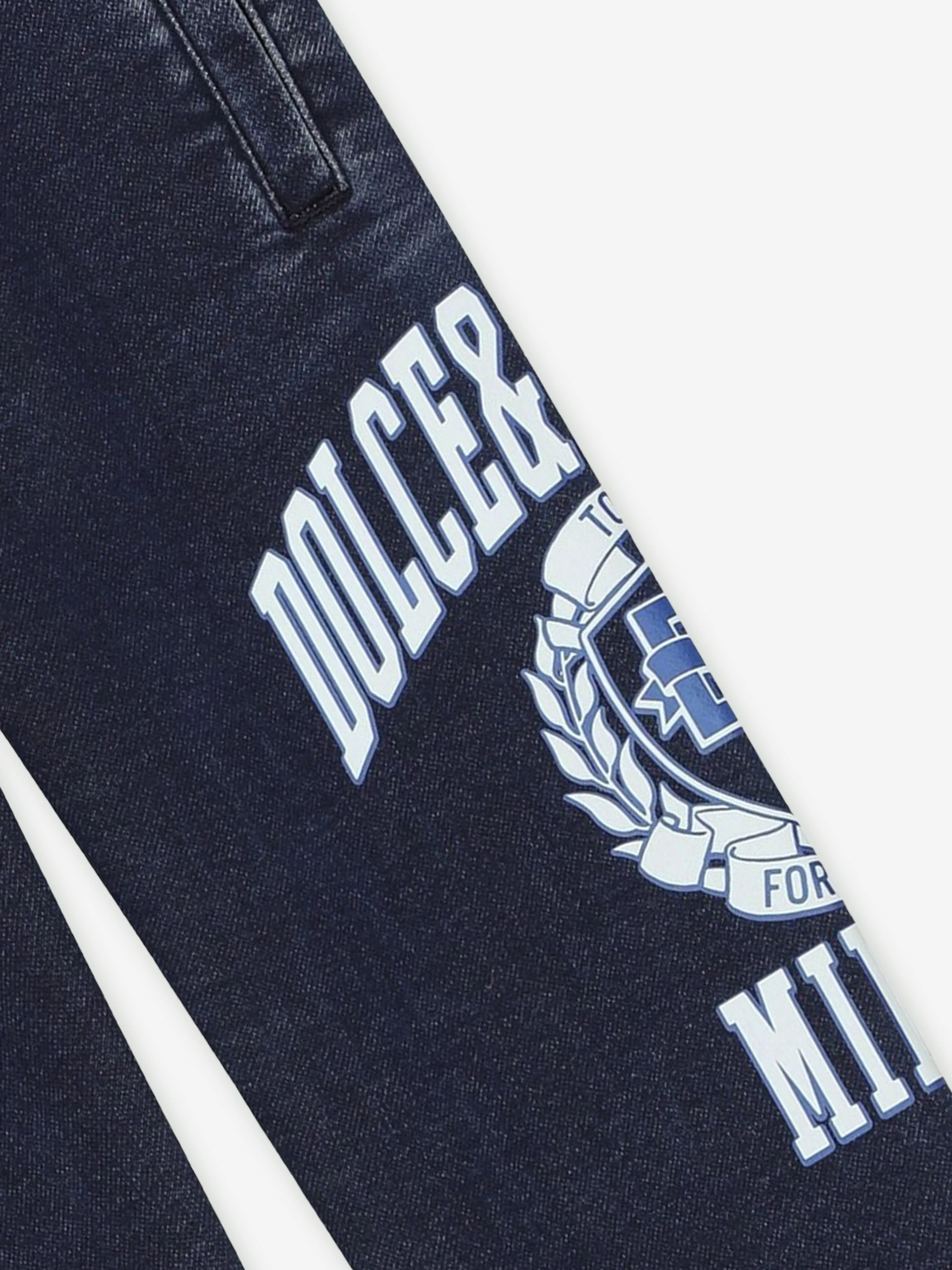 Dolce & Gabbana Jogginghose für Jungen mit Logo in Blau