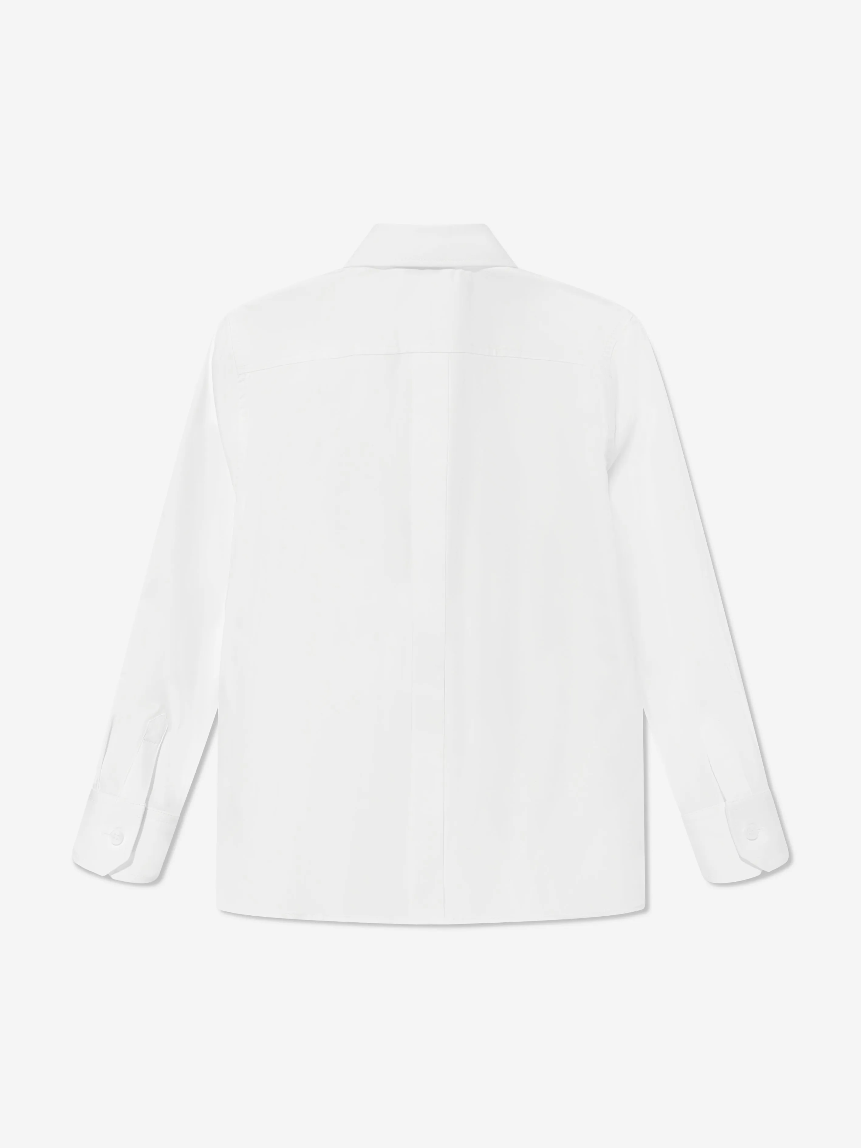 Dolce & Gabbana Jungen Langarm-Logo-Shirt in Weiß
