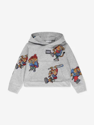 Dolce & Gabbana Jungen Maskottchen Kapuzenpullover in Grau