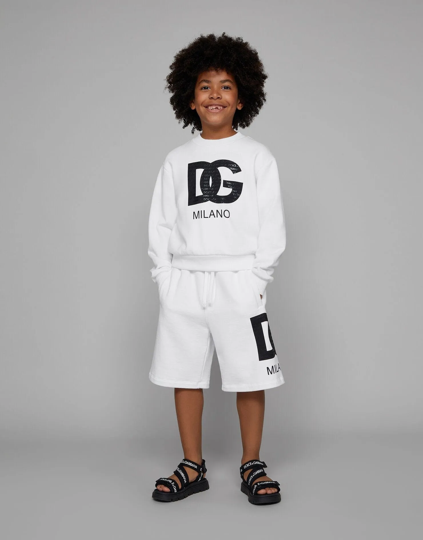 Dolce & Gabbana Jungen Milano Bermuda-Shorts in Weiß