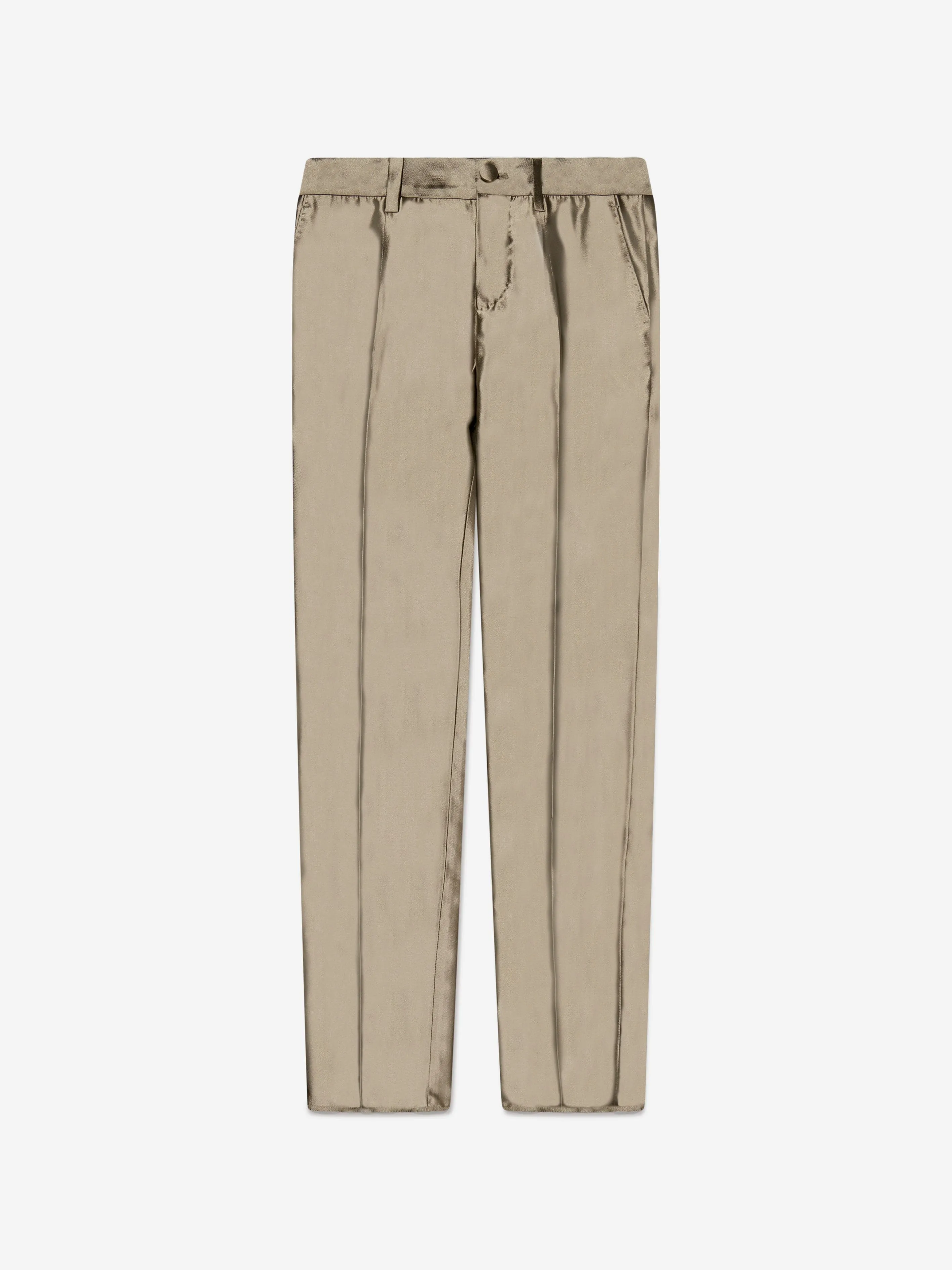 Dolce & Gabbana Jungen Seidenhose in Gold