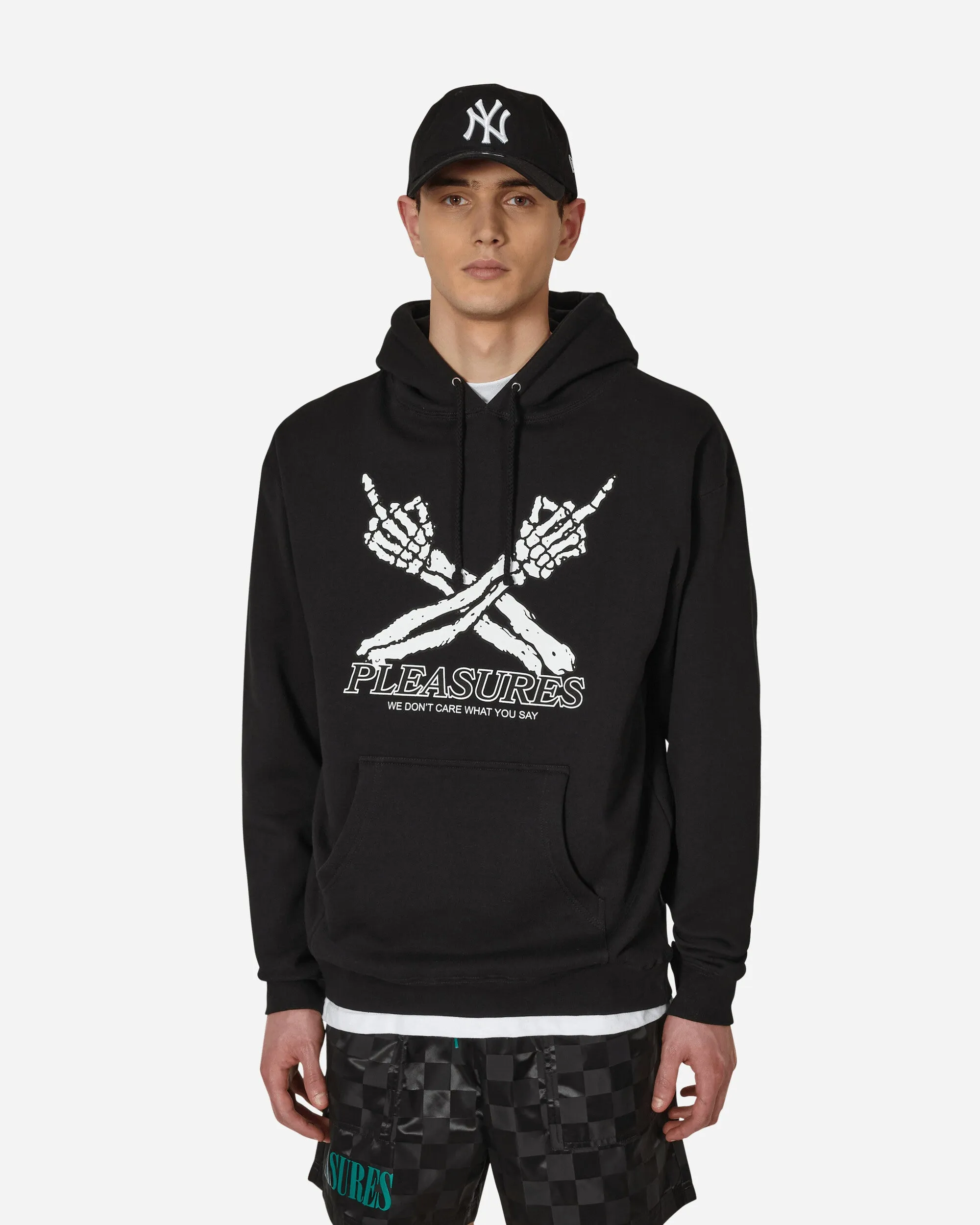 Don't Care Kapuzenpullover Schwarz