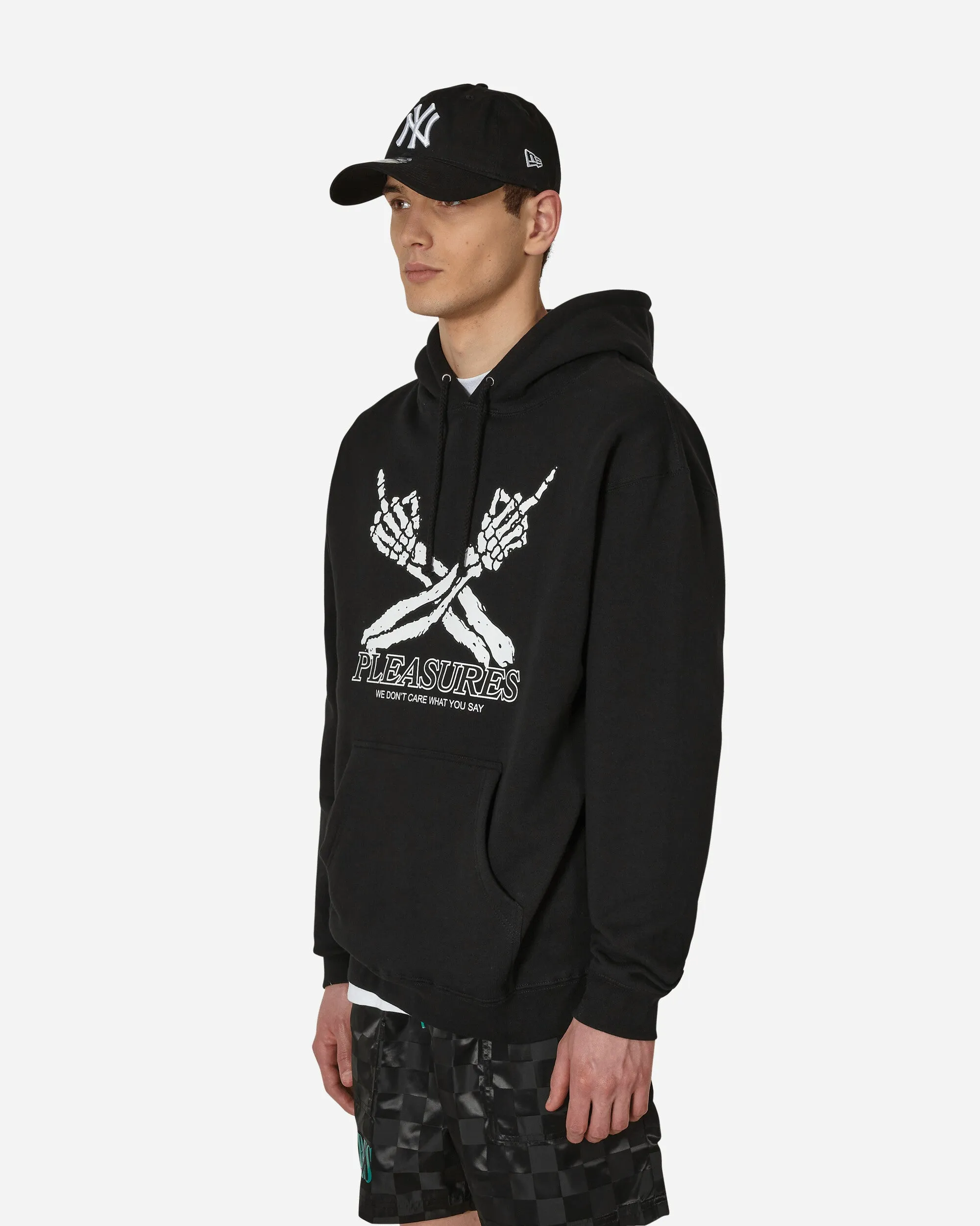 Don't Care Kapuzenpullover Schwarz