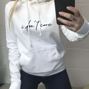 Don't Care Hoodie (MRK X) mum jeans promo
