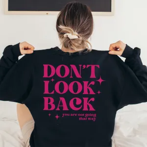 Don't Look Back Back Logo Sweatshirt postpartum clothes sale