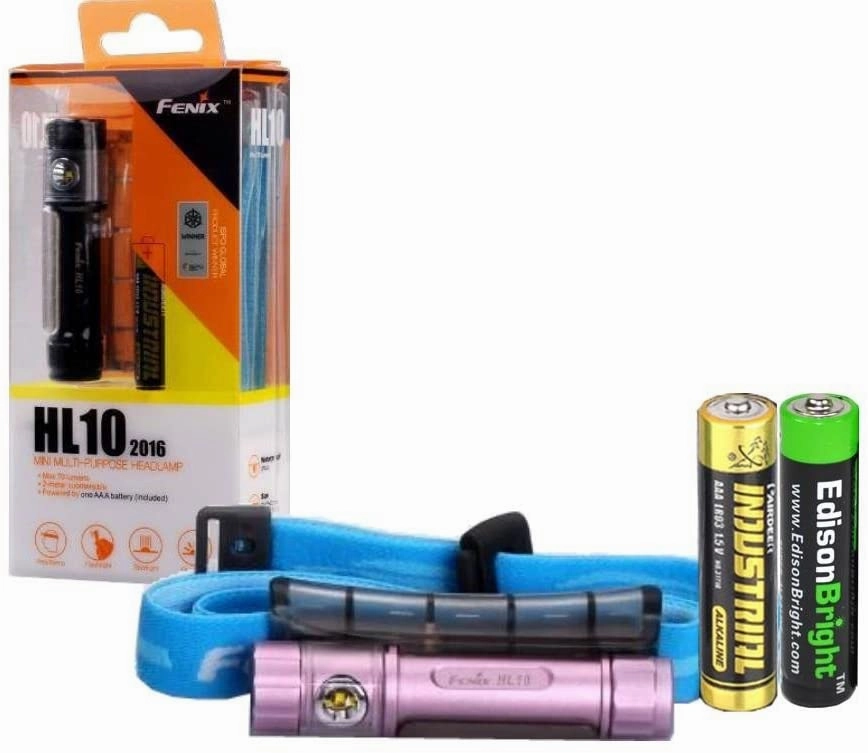 Classcic Fenix HL10 70 Lumen LED removable light Headlamp with Three EdisonBright AAA Alkaline batteries  are special sale, welcome to orders our Items online store.