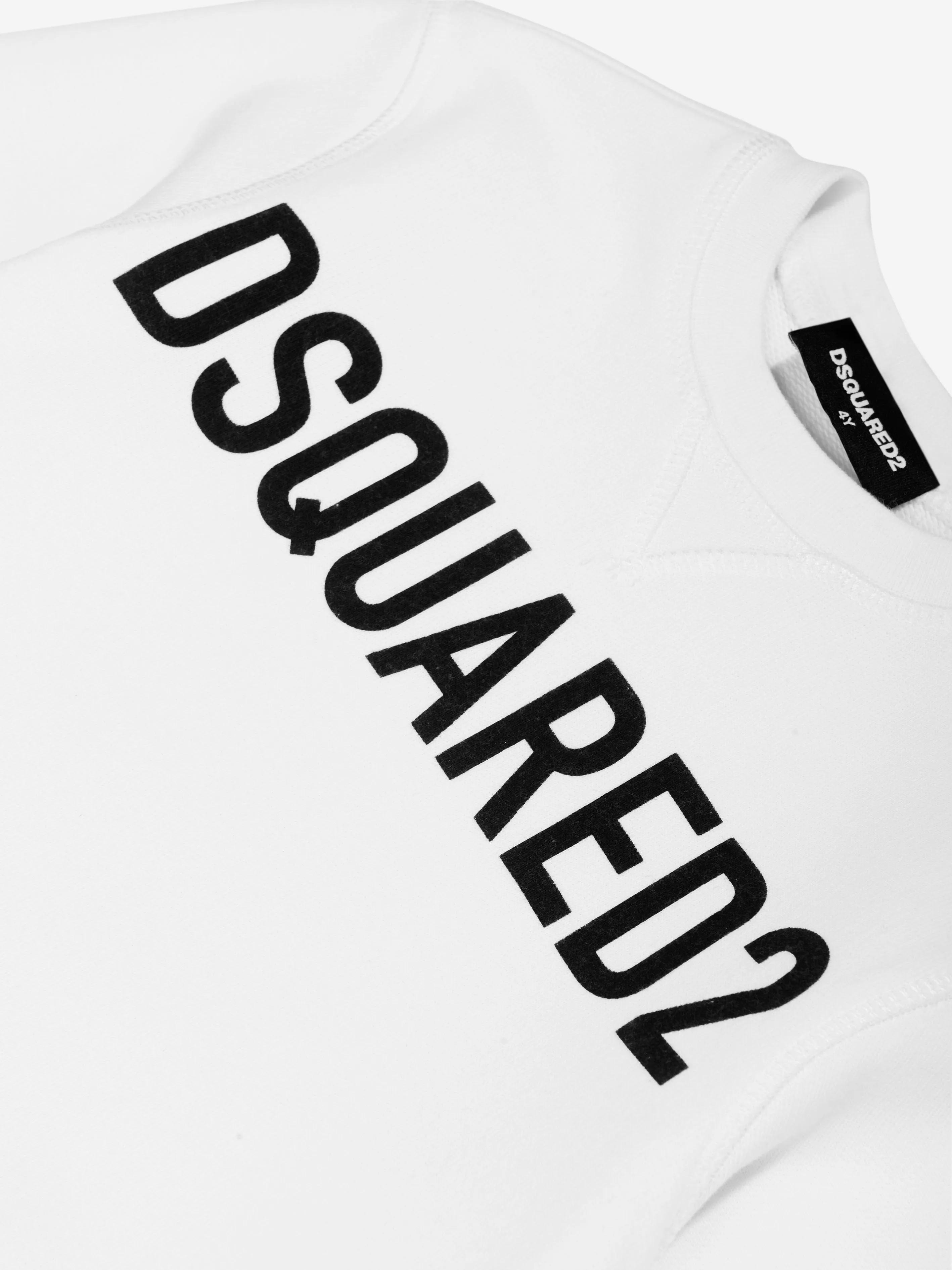 Dsquared2 Kids Logo Sweatshirt in Weiß