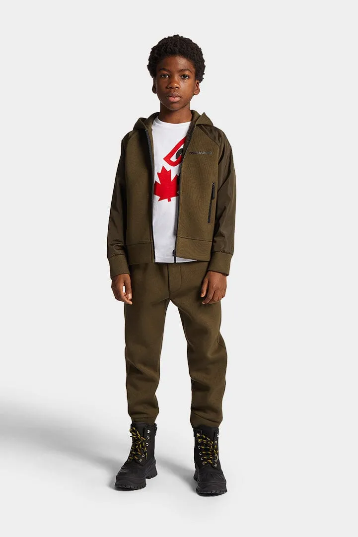 Dsquared2 Kinder Reißverschluss-Top in Grün