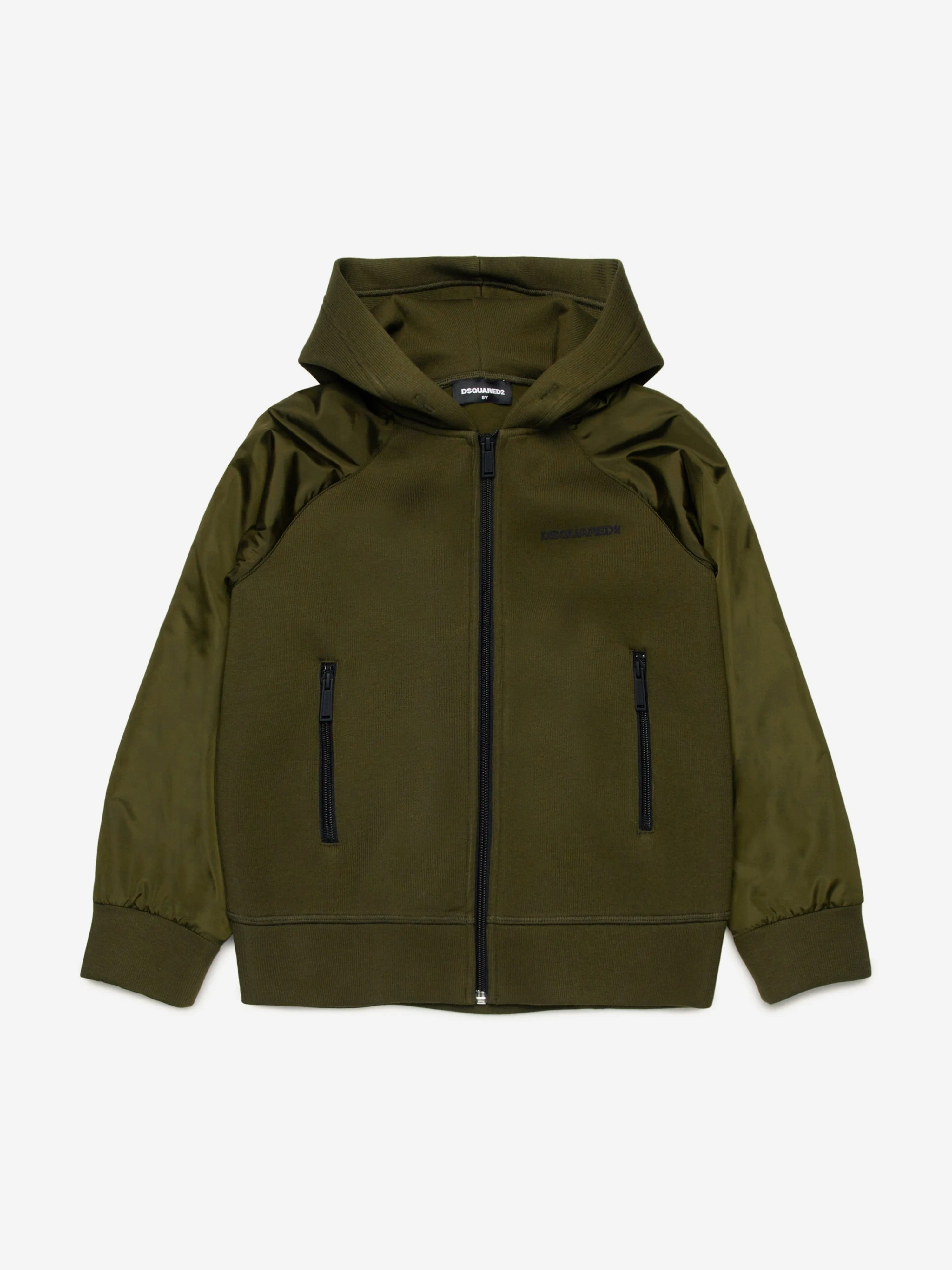 Dsquared2 Kinder Reißverschluss-Top in Grün