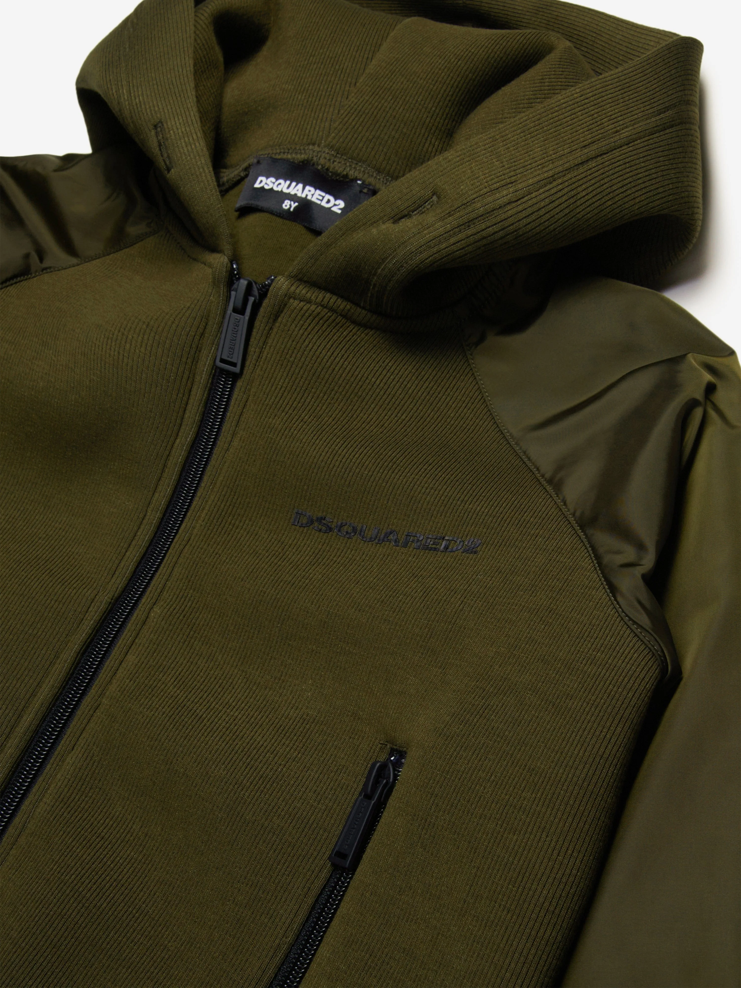 Dsquared2 Kinder Reißverschluss-Top in Grün