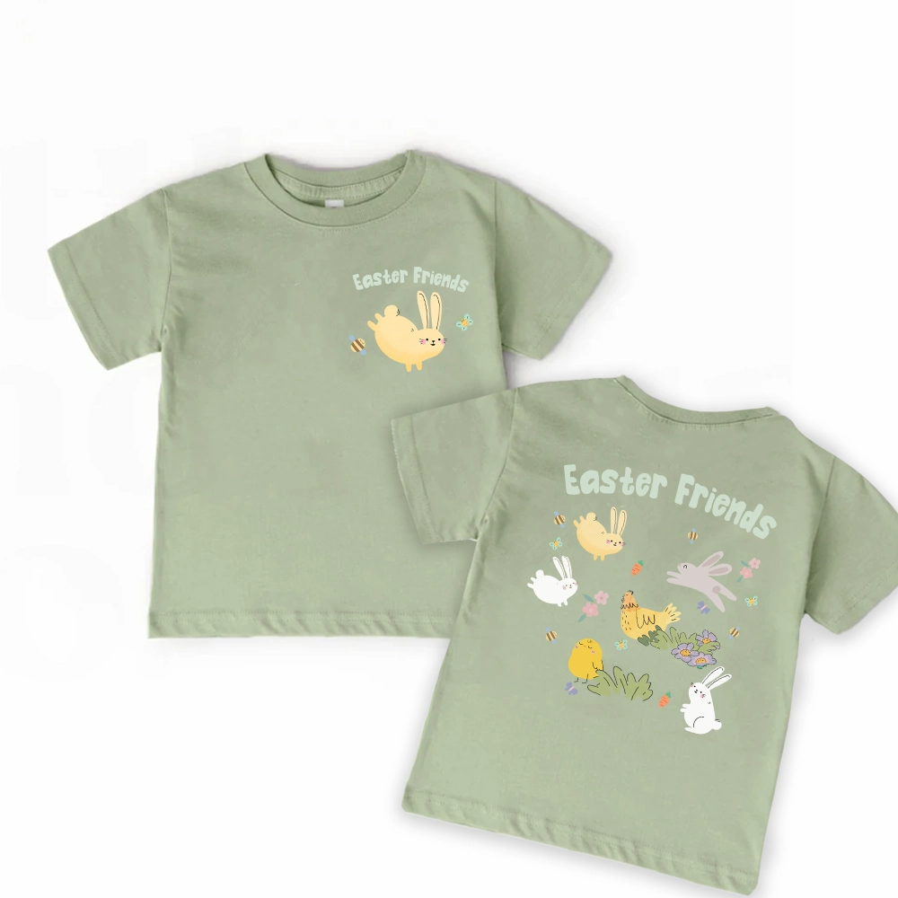 Easter Friends Kids Front & Back T-Shirt