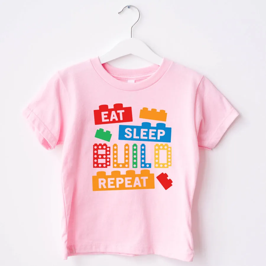 Eat Sleep Build Repeat Lego T-Shirt