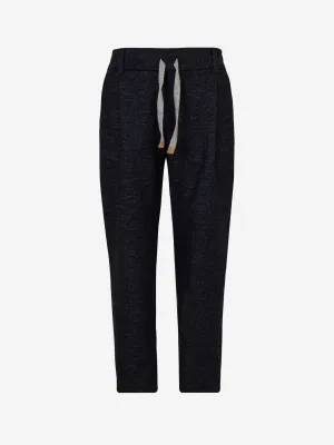 Eleventy Jungen Wollhose in Marineblau