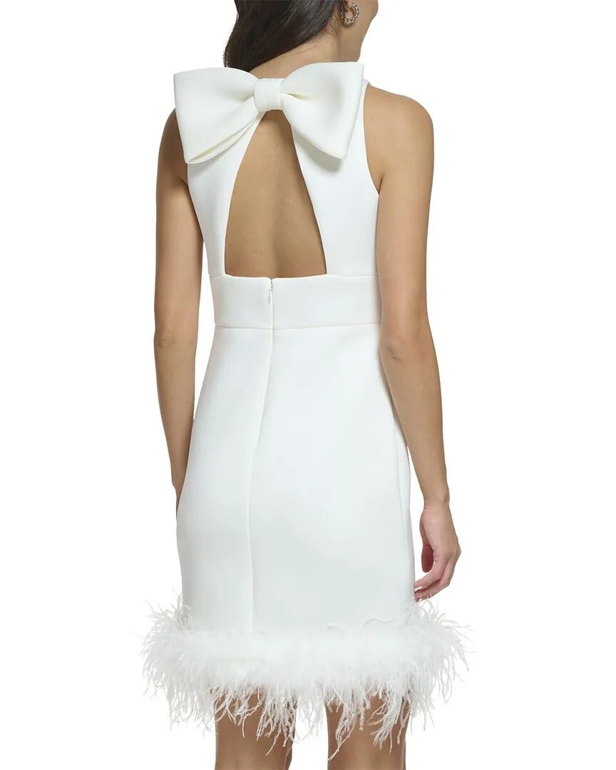 Eliza J 3D Scuba Solid Mini Dress